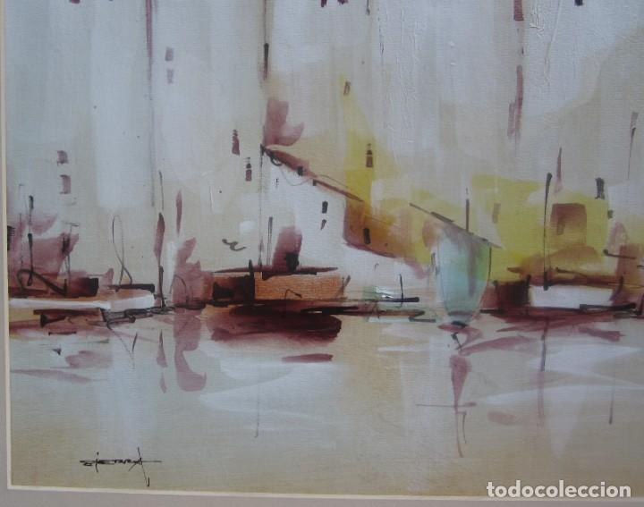 Arte: Cuadro barcos oleo - Foto 4