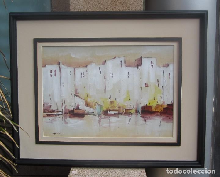 Arte: Cuadro barcos oleo - Foto 7