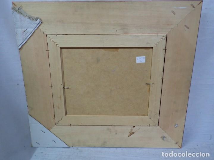 Arte: &Oacute;leo sobre tabla firma a catalogar - Foto 3