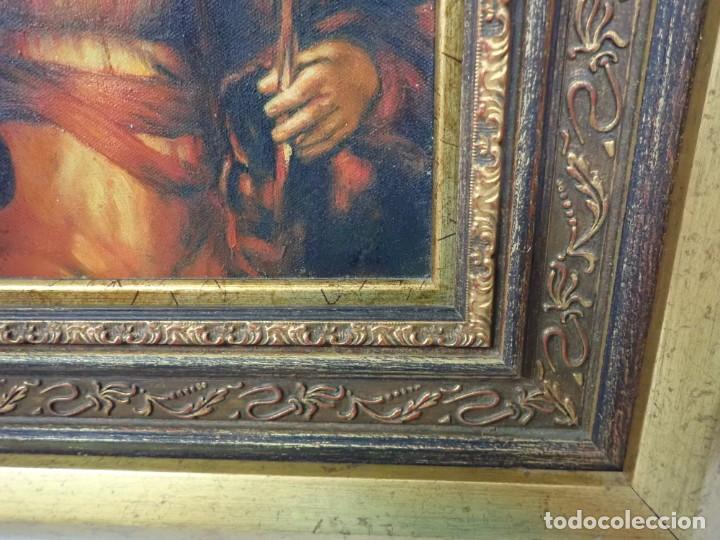 Arte: &Oacute;leo sobre lienzo firma a catalogar - Foto 2