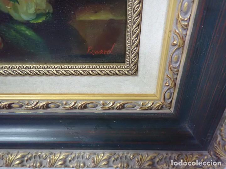Arte: &Oacute;leo sobre tabla firma a catalogar - Foto 2