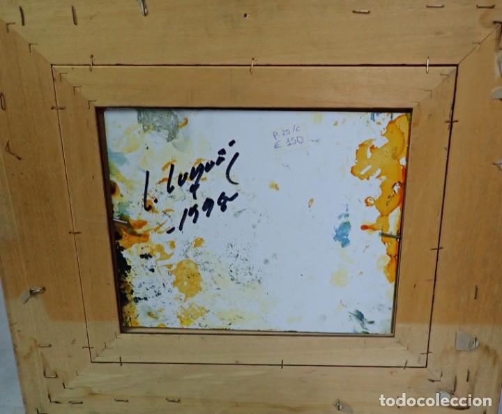 Arte: &Oacute;leo sobre tabla firma luque - Foto 3