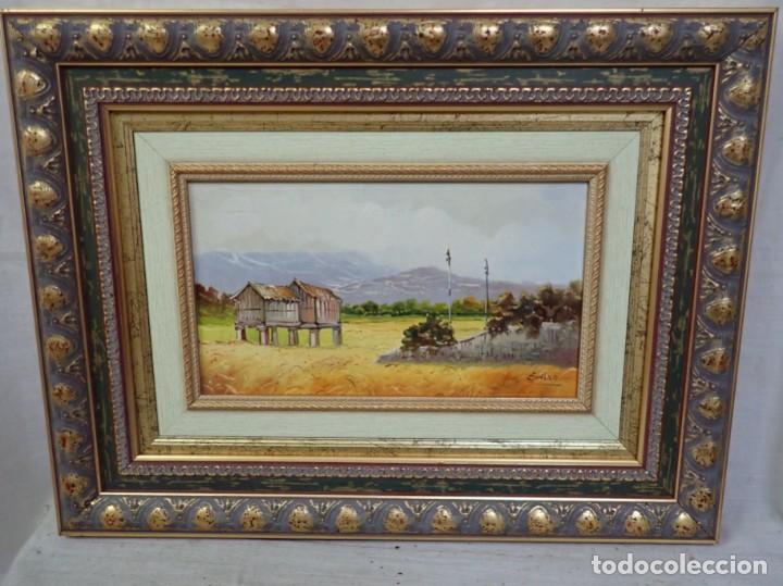 Arte: &Oacute;leo sobre lienzo firma solbes - Foto 1