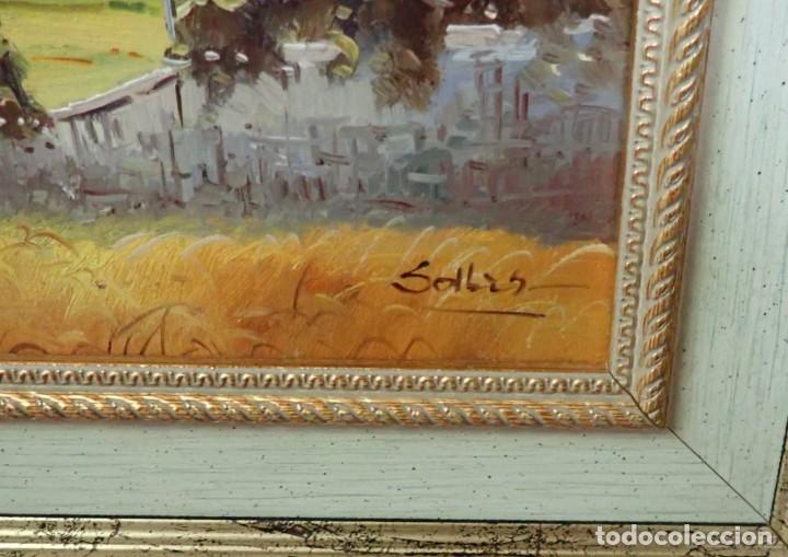 Arte: &Oacute;leo sobre lienzo firma solbes - Foto 2