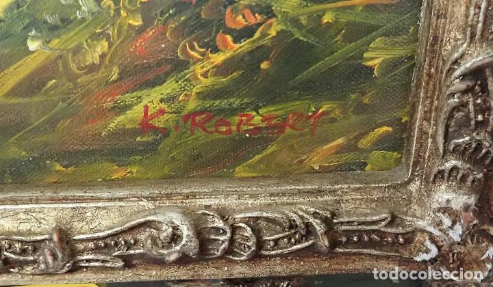 Arte: &Oacute;leo sobre lienzo firma k,robert - Foto 2