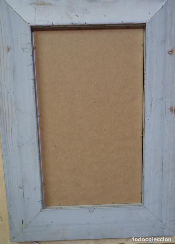 Arte: &Oacute;leo sobre tabla firma a catalogar - Foto 3