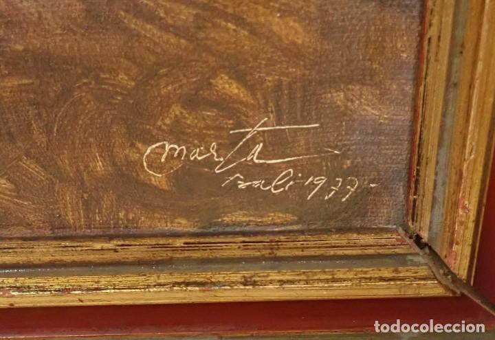 Arte: &Oacute;leo sobre lienzo firma a catalogar - Foto 2