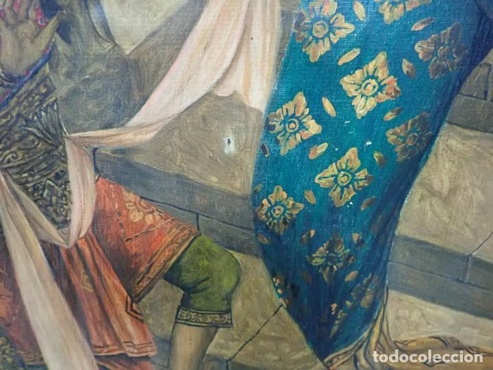 Arte: &Oacute;leo sobre lienzo firma a catalogar - Foto 3