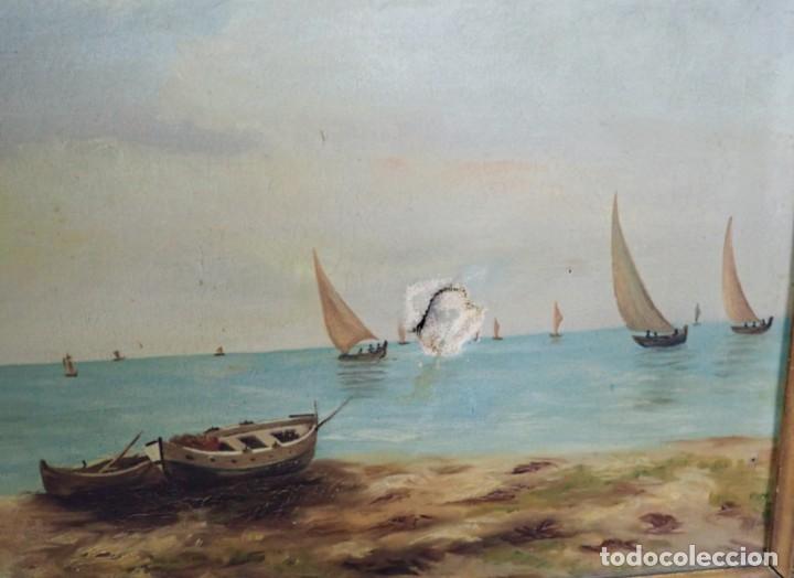 Arte: &Oacute;leo sobre tabla a catalogar - Foto 2