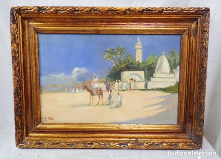 Arte: &Oacute;leo sobre tabla R.Amat - Foto 1