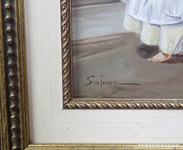 Arte: &Oacute;leo sobre lienzo Santacruz - Foto 2