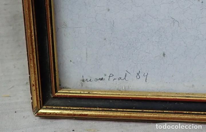 Arte: &Oacute;leo sobre tabla firma prat - Foto 3