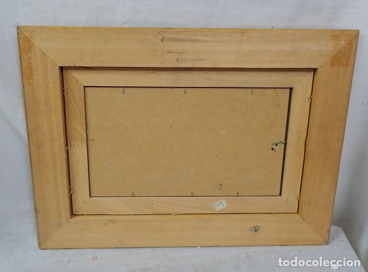 Arte: &Oacute;leo sobre tabla firma a catalogar - Foto 3