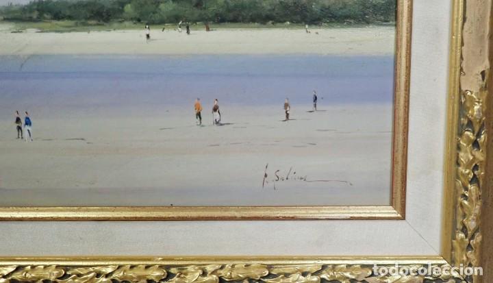 Arte: &Oacute;leo sobre tabla firma a catalogar - Foto 2