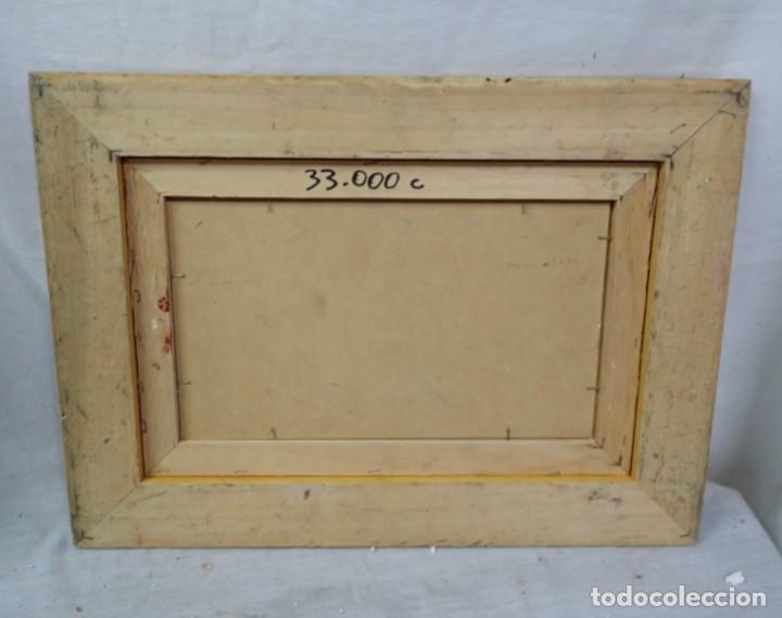 Arte: &Oacute;leo sobre tabla firma a catalogar - Foto 4