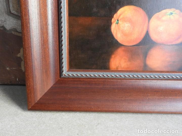Arte: CUADRO OLEO DE MANDARINAS SOBRE TABLEX DE BADENES - Foto 8