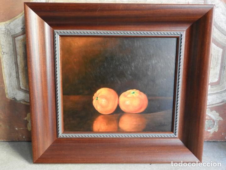Arte: CUADRO OLEO DE MANDARINAS SOBRE TABLEX DE BADENES - Foto 10