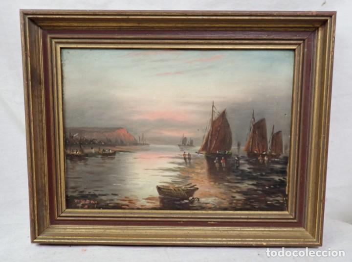 Arte: &Oacute;leo sobre lienzo W.H.Day - Foto 1