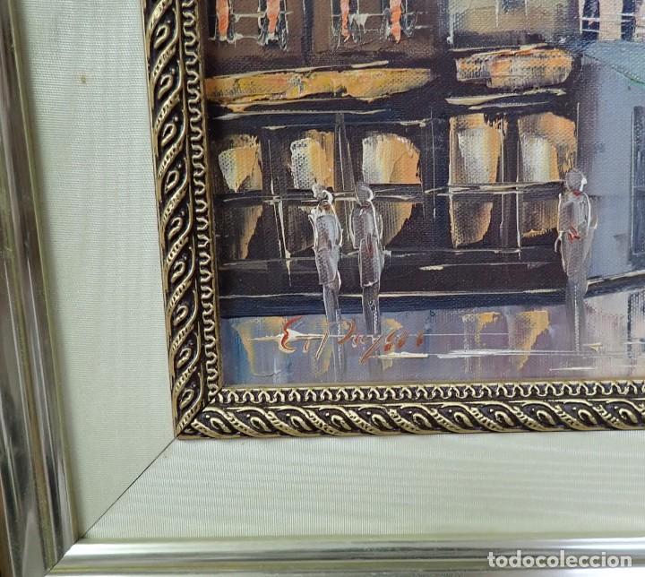 Arte: &Oacute;leo sobre tabla firma a catalogar - Foto 3