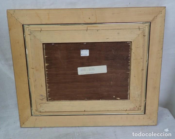 Arte: &Oacute;leo sobre tabla firma a catalogar - Foto 4