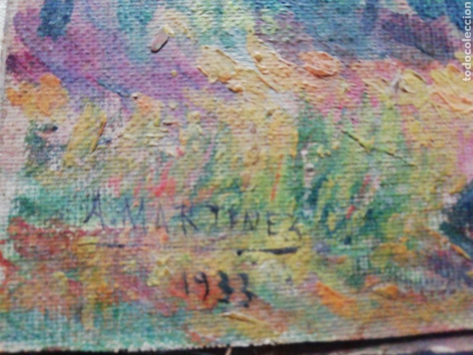 Arte: A. MART&Iacute;NEZ 1933 pintura - Foto 2