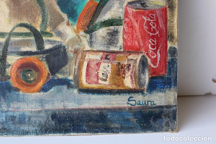 Arte: original oleo table firmado saura - Foto 2