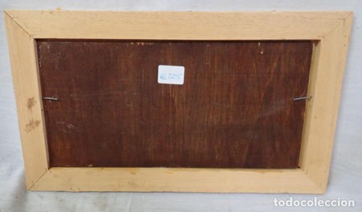 Arte: &Oacute;leo sobre tabla firma a catalogar Ref 1537 - Foto 3