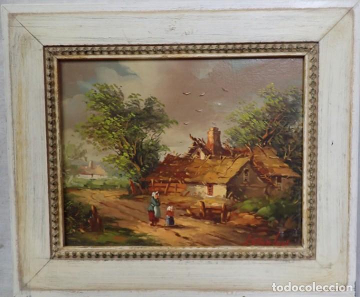 Arte: &Oacute;leo sobre lienzo J.Van .Ley Ref 1531 - Foto 1