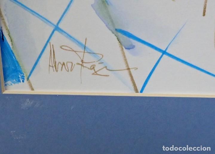 Arte: &Oacute;leo sobre tablex firma a catalogar Ref 1559 - Foto 2