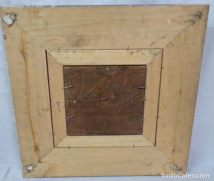 Arte: &Oacute;leo sobre tabla firma a catalogar Ref 1562 - Foto 4
