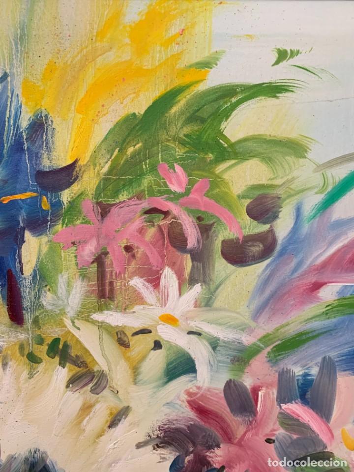 Arte: GRAN FLORERO EN CESTA, ESC. FRANCESA, GRAN FORMATO - Foto 11