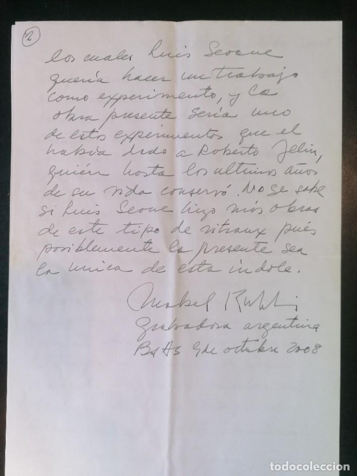 Arte: LUIS SEOANE. MUCHACHA CON SOMBRERO. - Foto 6