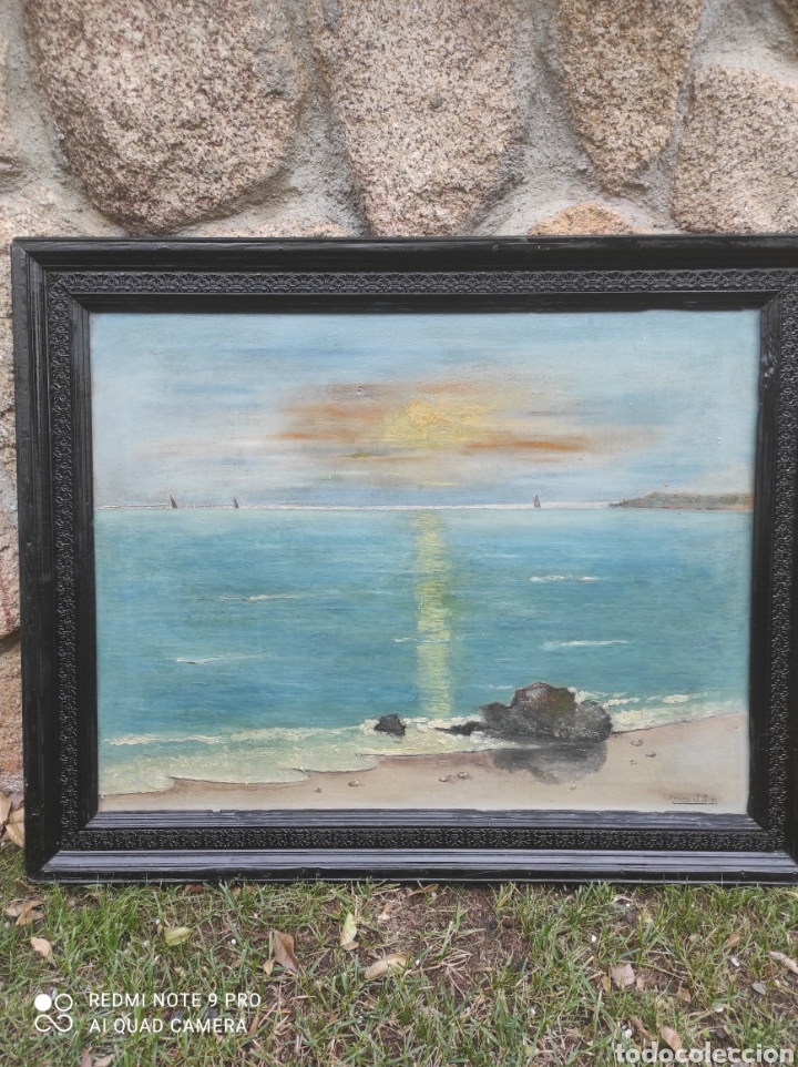 Arte: &Oacute;leo sobre lienzo marina - Foto 1