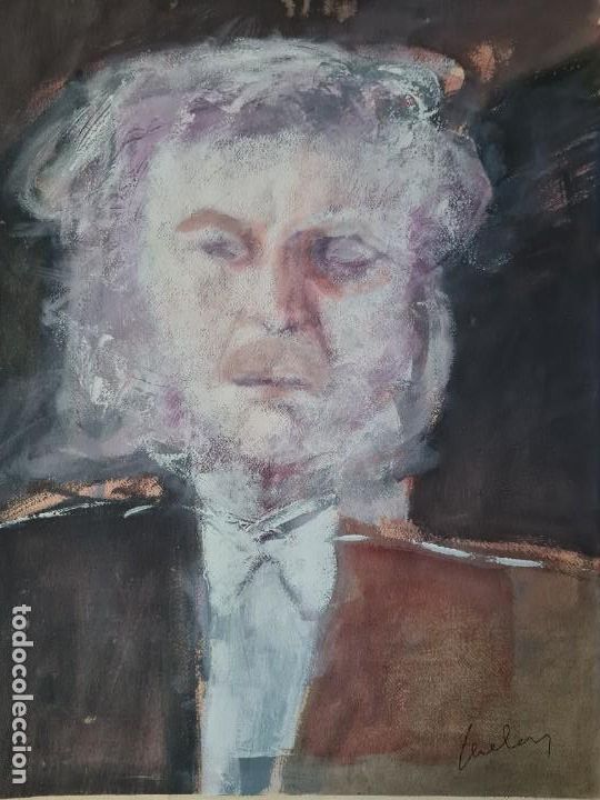 Arte: RETRATO OLEO SOBRE CARTULINA Jos&eacute; Eduardo Mart&iacute;nez CHELIN(65 cms x 50 cms)