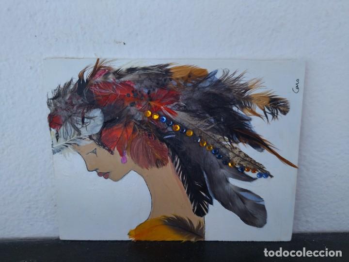 Arte: Cuadro sobre tabla de madera - Foto 1