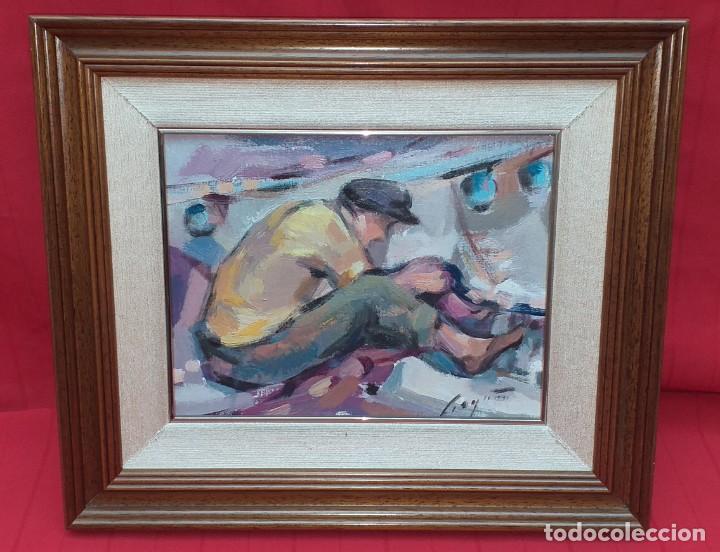 Arte: &Oacute;LEO SOBRE TABLA FIRMADO - Foto 1