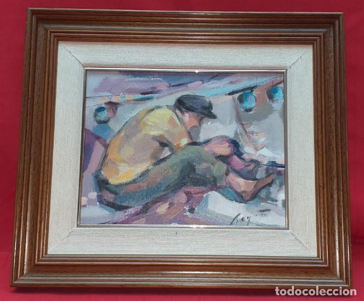 Arte: &Oacute;LEO SOBRE TABLA FIRMADO - Foto 2