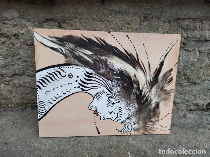 Arte: Cuadro sobre tabla de madera - Foto 1