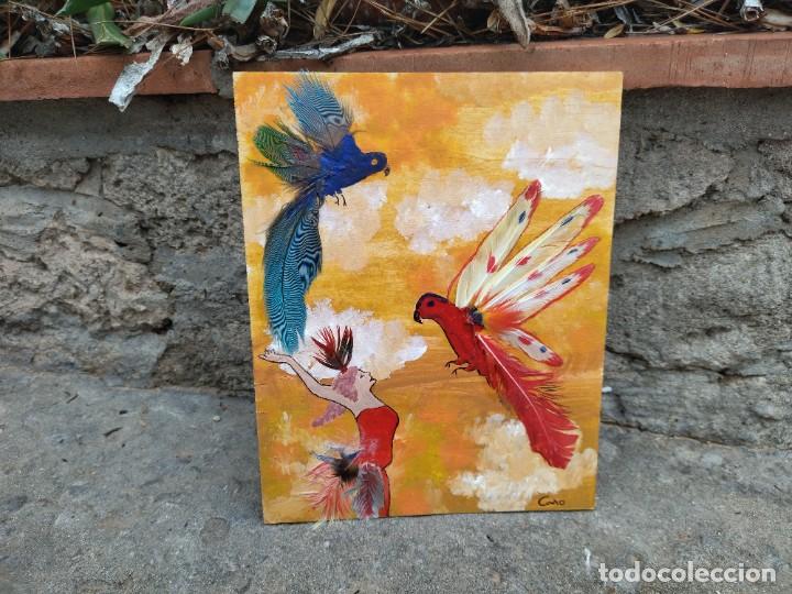 Arte: Cuadro sobre tabla de madera - Foto 1