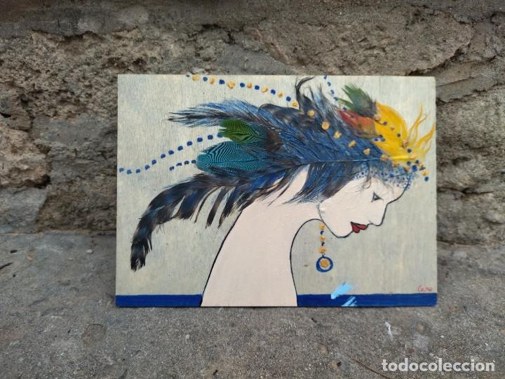 Arte: Cuadro sobre tabla de madera - Foto 1