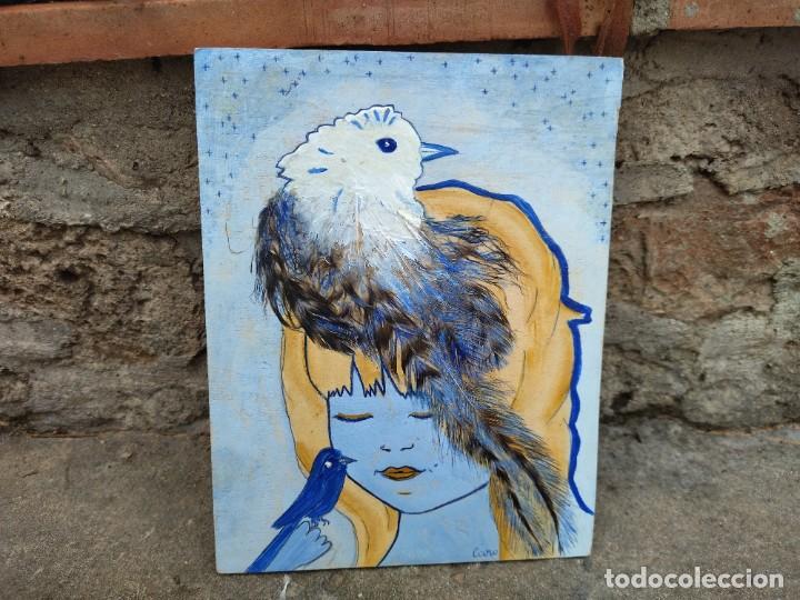 Arte: Cuadro sobre tabla de madera - Foto 1