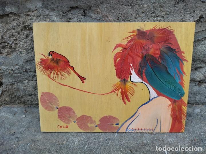 Arte: Cuadro sobre tabla de madera - Foto 2