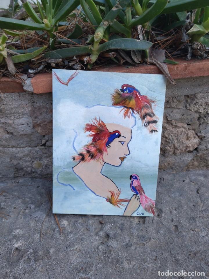 Arte: Cuadro sobre tabla de madera - Foto 1