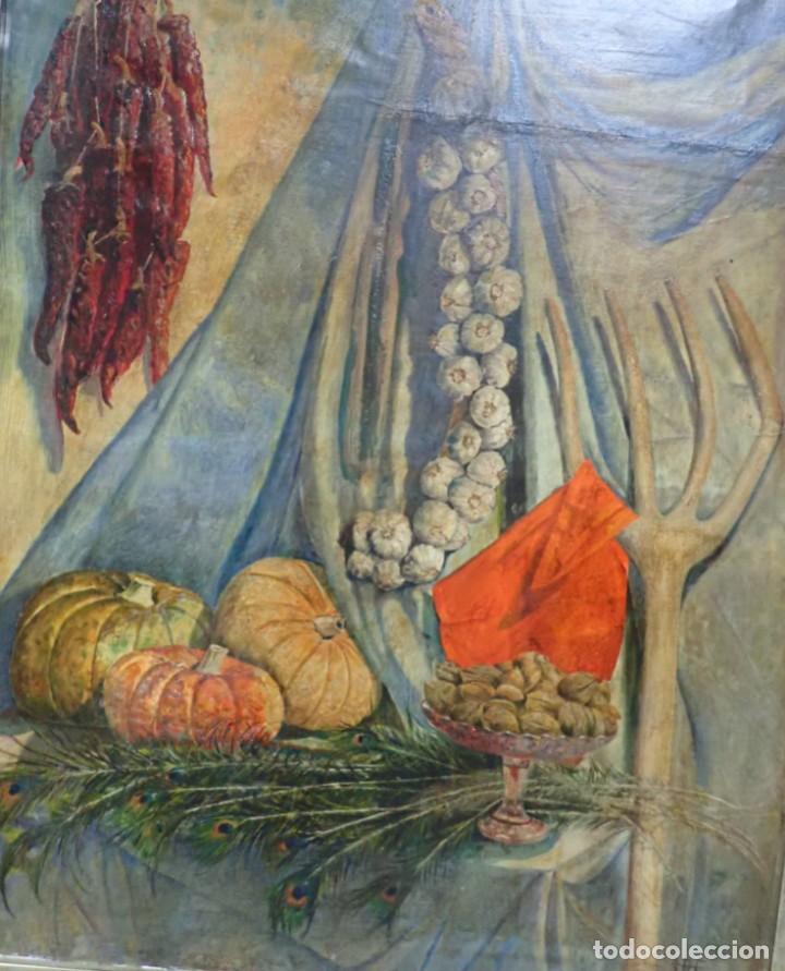 Arte: &Oacute;leo sobre lienzo firma a catalogar - Foto 4