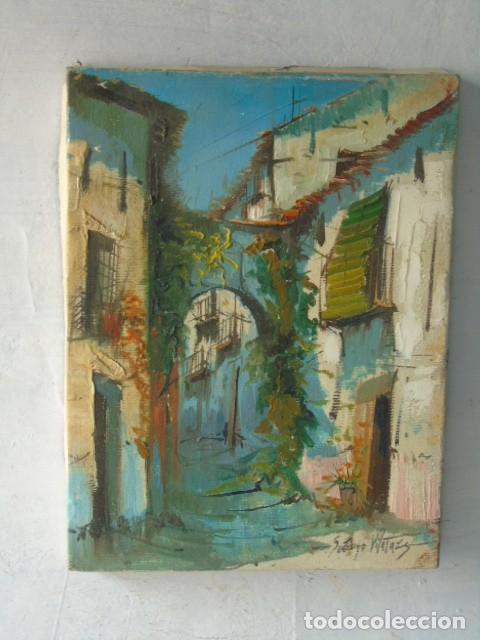Arte: PINTURA OLEO FIRMADO SANTIAGO VILATAZ ?? PARA IDENTIFICAR ?