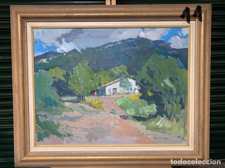 Arte: Raimon Roca Ricart (1917-2013), Sant Feliu del Rac&oacute;, 64x49 cm obra y 83,5x69 cm marco.11pm