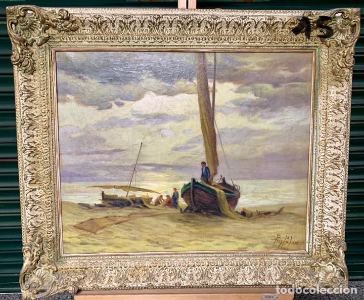 Arte: Antoni Pous Palau (1870-1959), 59x47,5 cm obra y 77,5x86,5 cm con marco.15pm