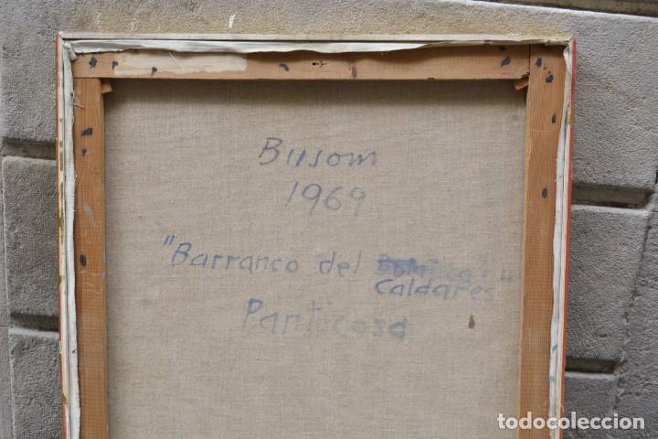 Arte: Simó Busom, paisaje, barranco de Caldarés, 1969, Panticosa, Huesca, pintura al óleo sobre tela. - Foto 4 - 290370323
