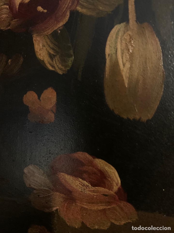 Arte: Cuadro bodeg&oacute;n ovalado sin firma - Foto 2
