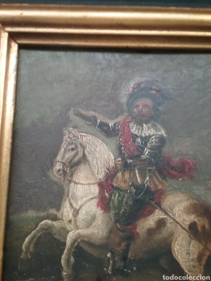Arte: &Oacute;leo sobre lat&oacute;n. An&oacute;nimo. - Foto 2